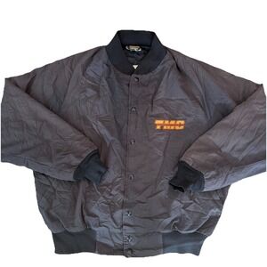 Vintage TMC Trucker Jacket Nemesis USA Made Quilted Lining Snap Front XL Bomber